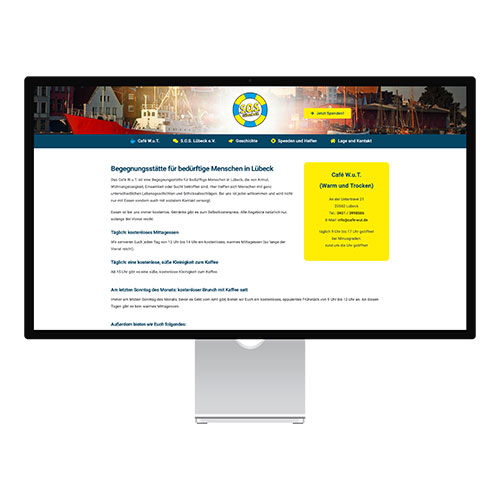 Website Cafe Wut Lübeck