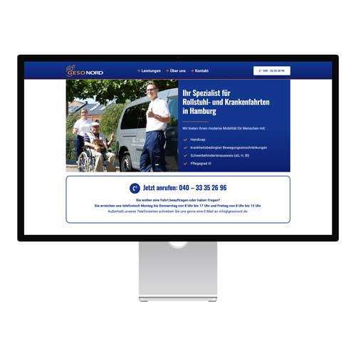 Barrierefreie Website für GESO Nord