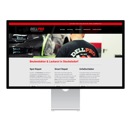 Website für einen Beulendoktor in Stockelsdorf, umgesetzt von Speed & Style Webdesign