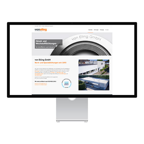 Website für einen Industriebetrieb aus Reinfeld, erstellt von Webdesigner Björn Düwel-Weiß