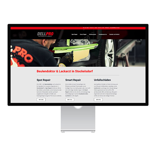 Website Erstellung für Dellpro Stockelsdorf Website Erstellung für Dellpro Beulendoktor und Lackarzt in Stockelsdorf