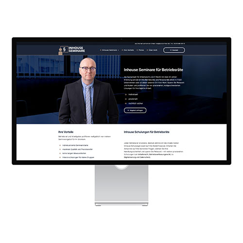 Website Erstellung für Rechtsanwalt Freier